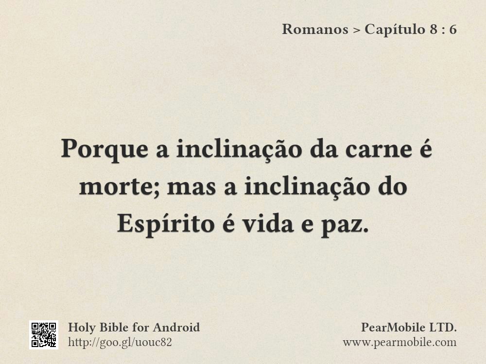 Romanos, Capítulo 8:6